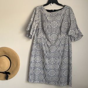 RALPH LAUREN Woman's New White Floral 3/4 Sleeve